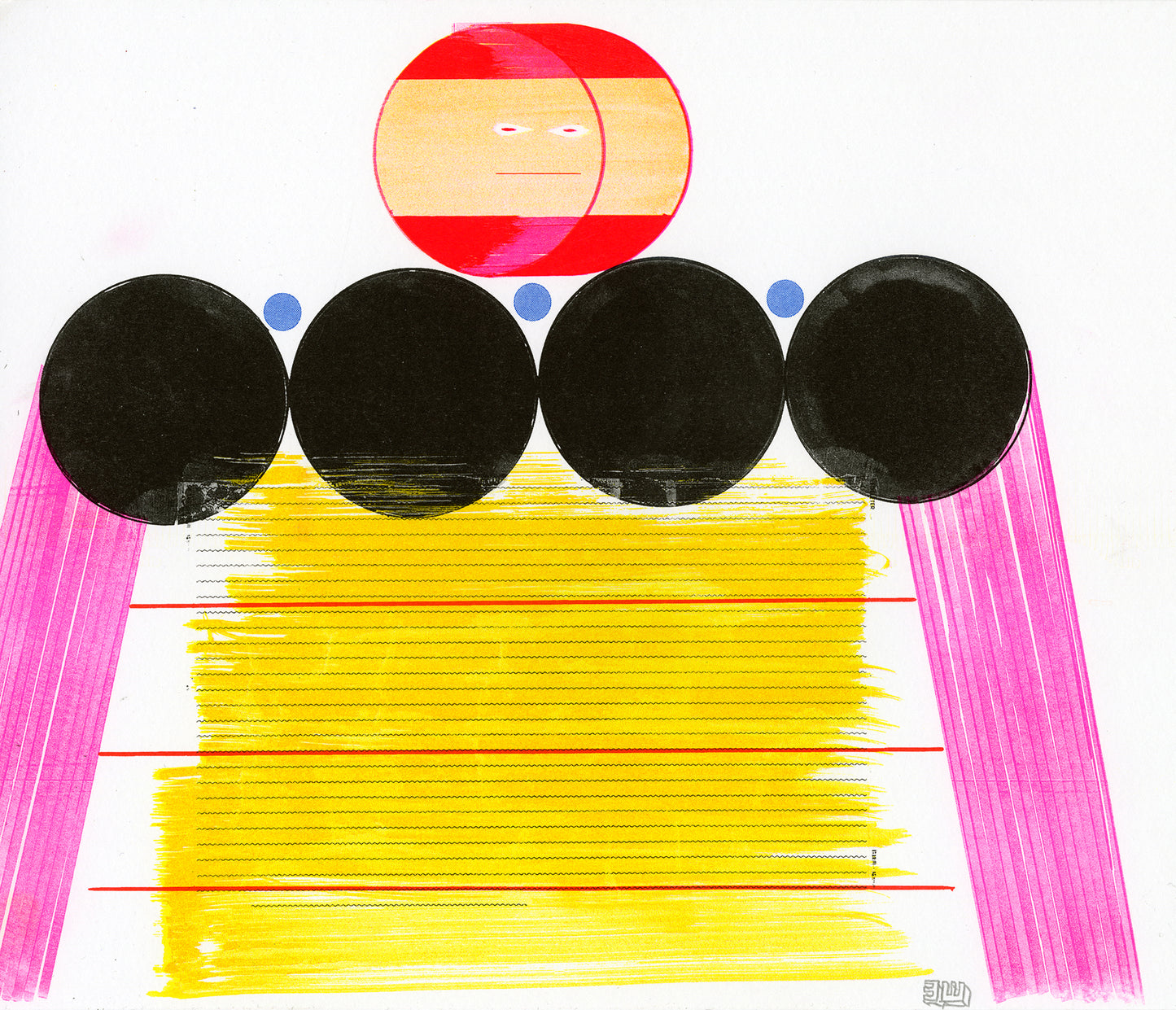 Risographie de Yūichi Yokoyama 29x34cm