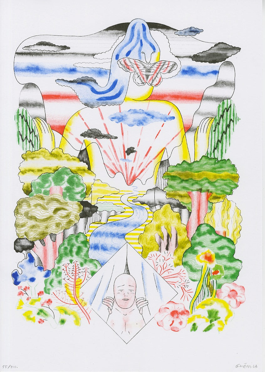 Risographie de Gwenola Carrère