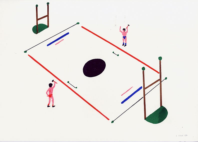 Lot de 3 risographies par Laurent Eisler