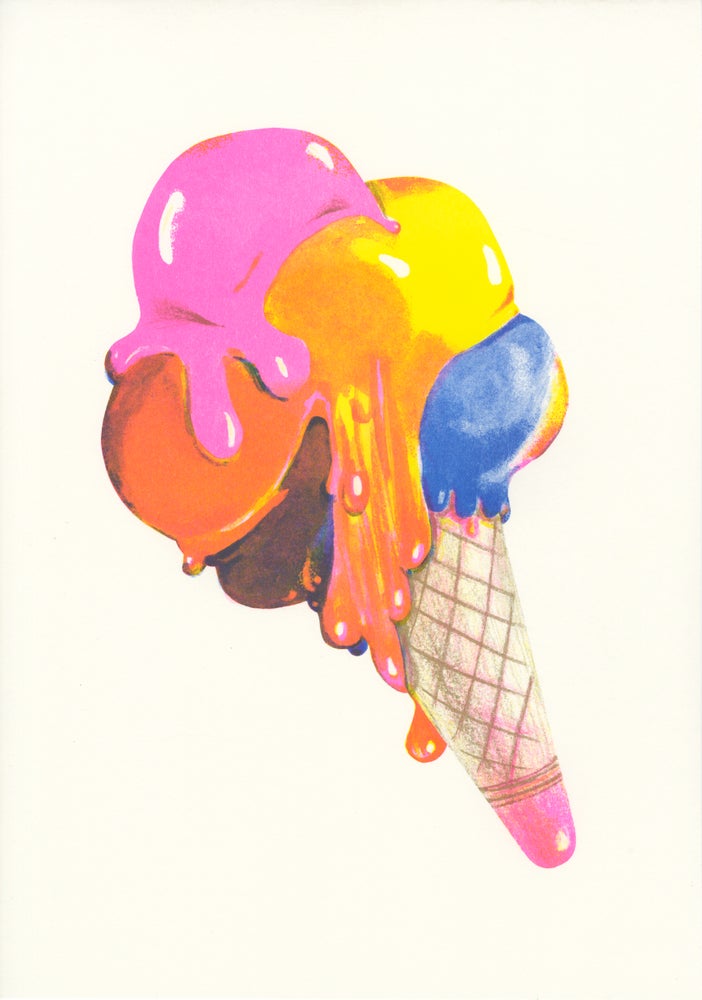 Lot de 2 risographies d'Amélie Jackowski