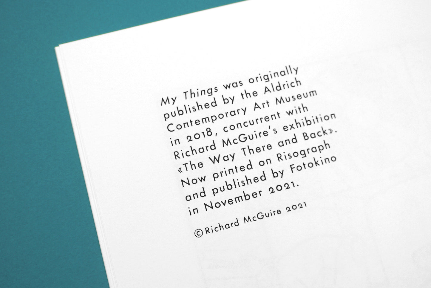 My Things, Richard McGuire