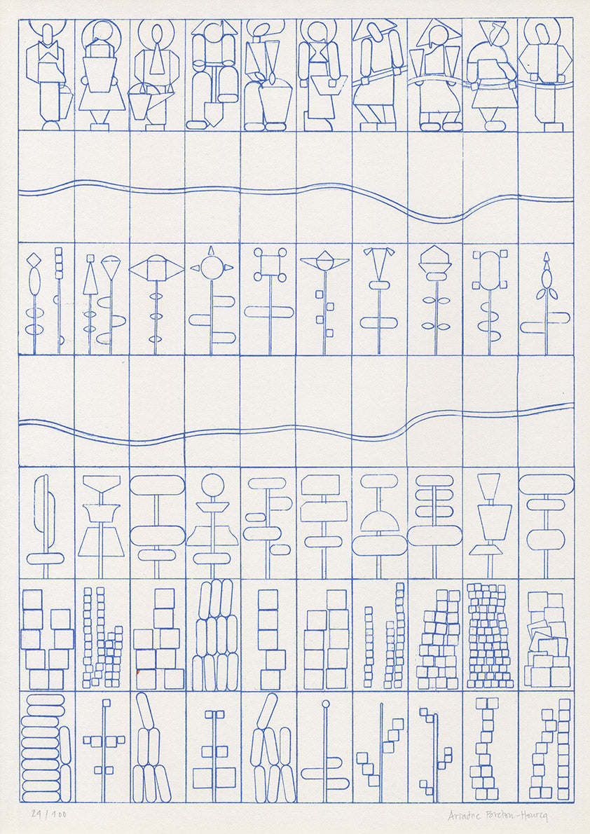 Risographie d'Ariadne Breton-Hourcq