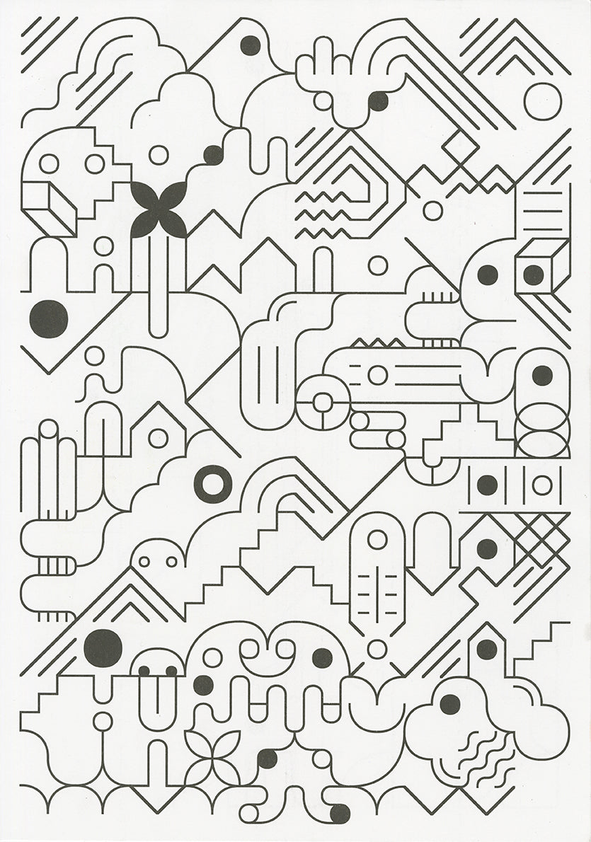 Risographie recto/verso de Benoît Bodhuin