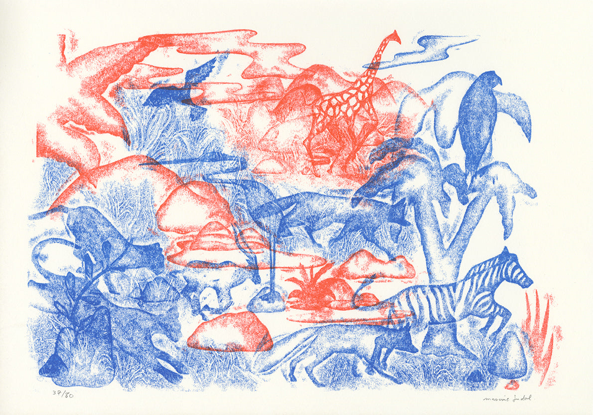 Risographies de Maxime Sudol