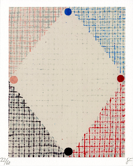 La Funambule sur le fil d'une tendre géométrie, de Sabine Finkenauer avec un tiré à part