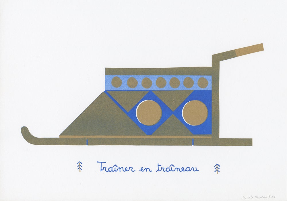 Risographies de Sarah Cheveau